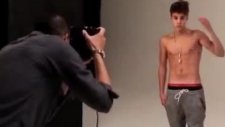 Justin Bieber Shirtless Shoot with Viddy
