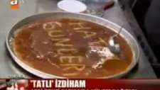 Hayatında ilk defa sünepe (künefe) yiyen amca