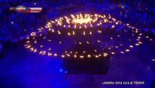 2012 Londra Olimpiyatları Meşalesi Yakıldı