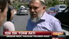 Canlı Yayında Habertürk Muhabirine Karayolu Azarı