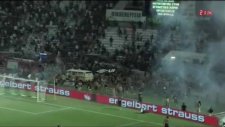 Tribünler savaş alanına döndü! PAOK-Rapid maçında olay...