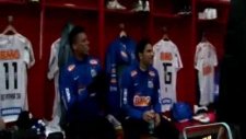 Santos takımı maça böyle hazırlanıyor!