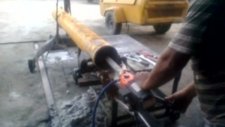 beton pompasında ki donan betonun delimi
