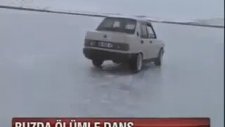 Şahin'le Donmuş Gölde Drift