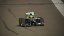 2013 Mercedes AMG Petronas Car Launch (Hamilton driving)
