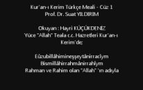 Suat Yıldırım : Kur'an-ı Kerim Türkçe Meali Cüz 1