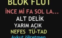 Müzik Dersi : Blok Flüt Nota Yerleri Tutuş Üfleme Ve Dil Vuruş Tekniği