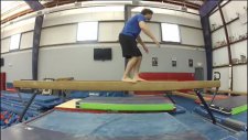 Balance Beam Backflip Fail