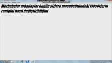 Masaüstü Klösör Rengi Değiştirme