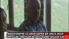 Amasyaspor Ve Merzifonspor Yöneticileri bir araya geldi.