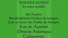 2. Sayfa Bakara Suresi 6 Ve 16. Ayetler Türkçe Meal