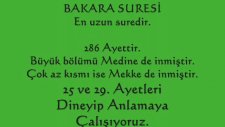 4. Sayfa Bakara Suresi 25 Ve 29. Ayetler Türkçe Meal