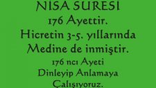105. Sayfa Nisa Suresi 176. Ayet Ve Türkçe Meal