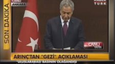 Bülent Arınç Gezi Parkı Protestoları Hakkında Konuştu