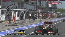 Formula 1'de şok! Lastik kameramanı ezdi!