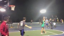 Jimnastikçi kızdan takla atarak basket !