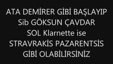 Ders: Klarnet - Sib Sol Sistem