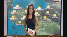 Canlı yayında olduğunu unutan hava durumu sunucusu
