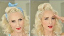 Pin Up Saçı İki Model Birden 50's 1950'ler Nasıl Yapır