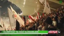 Olimpiyat Stadı'nda Gezi Sloganları