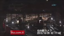 Japonya'daki deprem anı böyle kaydedildi