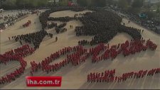 İşte dünyanın en büyük canlı Atatürk portresi