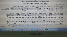 Karayip Korsanları La Minör - Pirate Of The Caribbean - Blok Flüt Melodika Notası Nasıl Çalınır