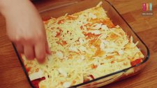 Közlenmiş Patlıcanlı Peynirli Lazanya