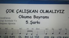 Çok Çalışkan Olmalıyız Abc 5. 6.şarkılar Okuma Bayramı Şenliği Şarkı Sözü Ve Notaları