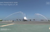 A380 Uçağı San Francisco'ya İniyor