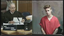 Justin Bieber'in Mahkeme Görüntüleri