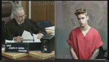 Justin Bieber'in Mahkeme Görüntüleri