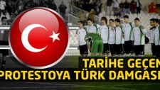 Tarihe geçen protestoya Türk damgası!
