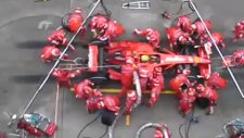 Ferrari Ekibinden İnanılmaz Pit Stop Performansı