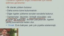 8. Sınıf Türkçe - Cümlenin Öğeleri