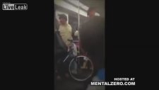 Huge Black Chick Beats a Little Bitch for Bullying a Woman
