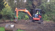 Kubota U48-4 Mini Ekskavatör - Tesviye Kovası Çalışma Görüntüleri