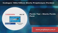Codegen 180x180cm Storlu Projeksiyon Perdesi - Projeksiyon.com.tr