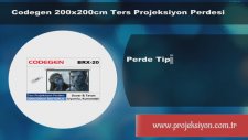 Codegen 200x200cm Ters Projeksiyon Perdesi