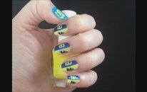 Nail Art - Fenerbahçe Tırnakları