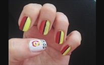 Nail Art - Galatasaray Tırnaklarda