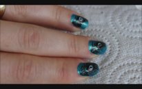 Tavus Kuşu Naıl Art Deseni - Peacock Naıl Art