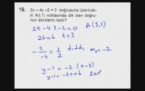 Ders Anlatımı - Denklemi Verilen Doğrunun Eğimi