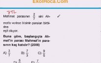 KPSS - Kesirler Soru Çözümleri