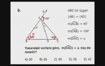 Üçgende Açılar - Test Çözümü 1