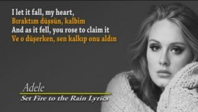 Adele - Set Fire To The Rain Türkçe Altyazılı Adele - Set Fire To The Rain Türkçe Altyazılı