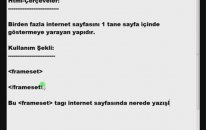 Html Dersleri 43 - Çerçeveler