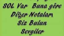 Sol Anahtarı Ve Nota Yerleri Portede Alttan 2.çizgi Üstünde Sol Var