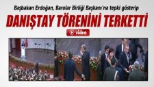 Başbakan Erdoğan Danıştay Törenini Terk Etti