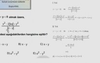 ALES 2011 Sonbahar Çözümleri - Sayısal 2 Testi Bölüm 1